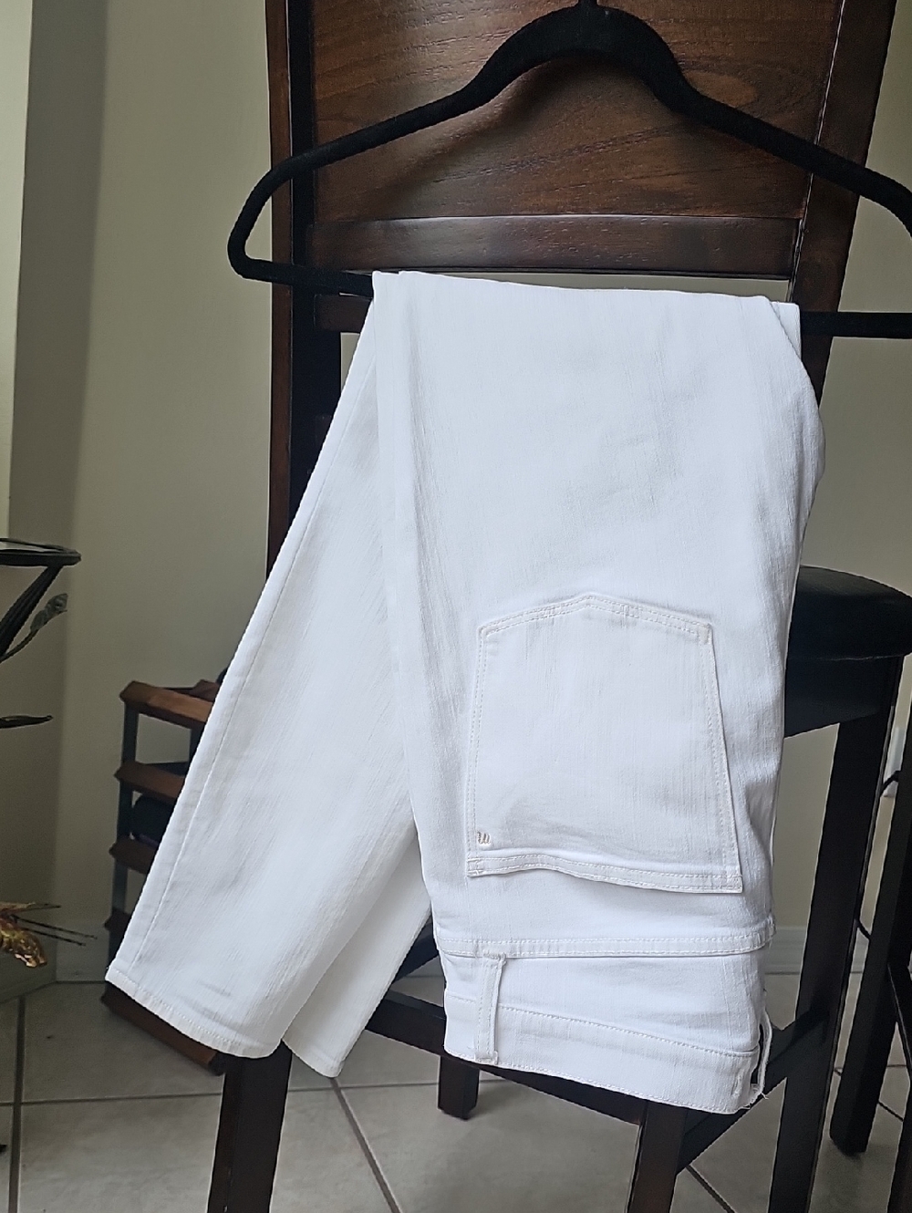 Madewell White High-Rise Denim Pants
